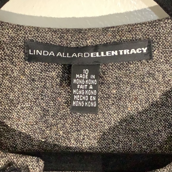 Linda Allard Elllen Tracy Brown Blazer - Picture 6 of 7